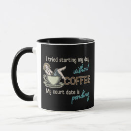Taza Chica de plumas Coffee Addict