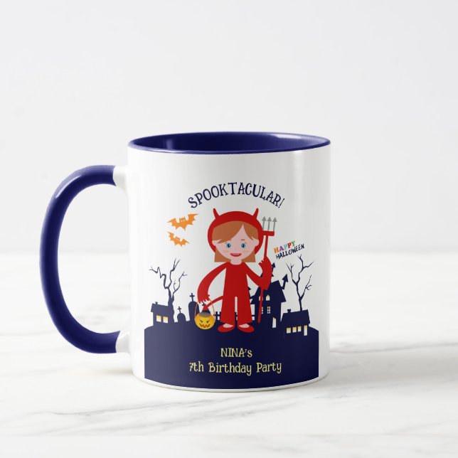 Taza Chica Disfraz De Halloween Fiesta De Cumpleaños  (Izquierda)