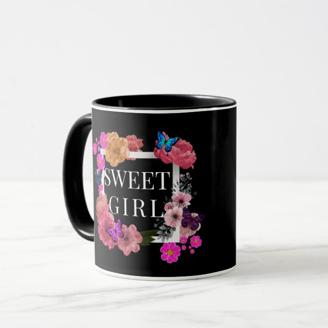 Taza Chica dulce de moda Coffee Mug (Anverso izquierdo)