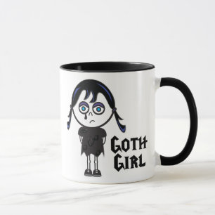 Taza Chica Emo gótico, Chica Emo Gótico