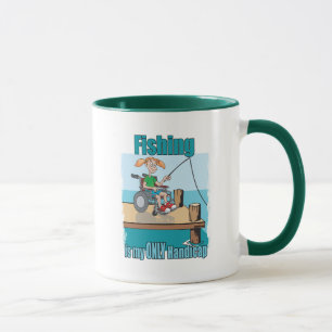 Taza Chica en la pesca con silla de ruedas