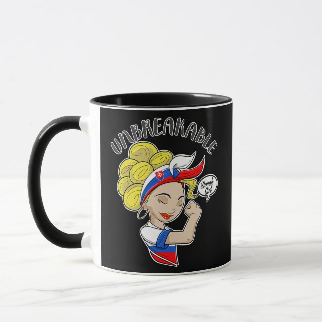 Taza Chica eslovaco inquebrantable en el patrimonio esl (Izquierda)