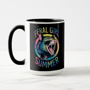 Taza Chica Feral Verano Oposum Tie Dye Mapache
