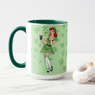 Taza Chica Irlandesa Amante de la Cerveza