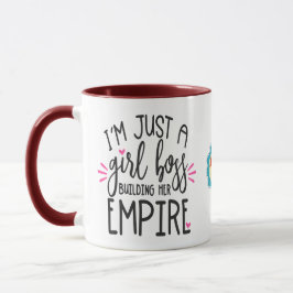 Taza Chica Jefe Construyendo su Imperio Agregar fecha d