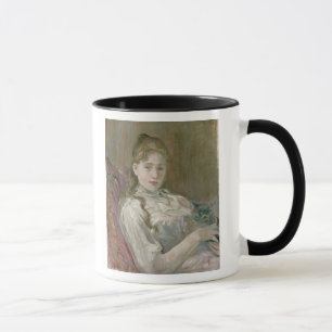 Taza Chica joven con el gato, 1892