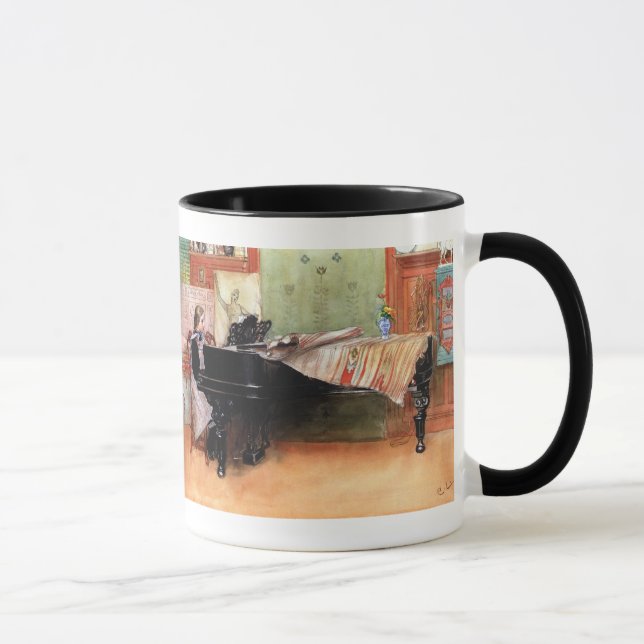 Taza Chica jugando al piano (Derecha)