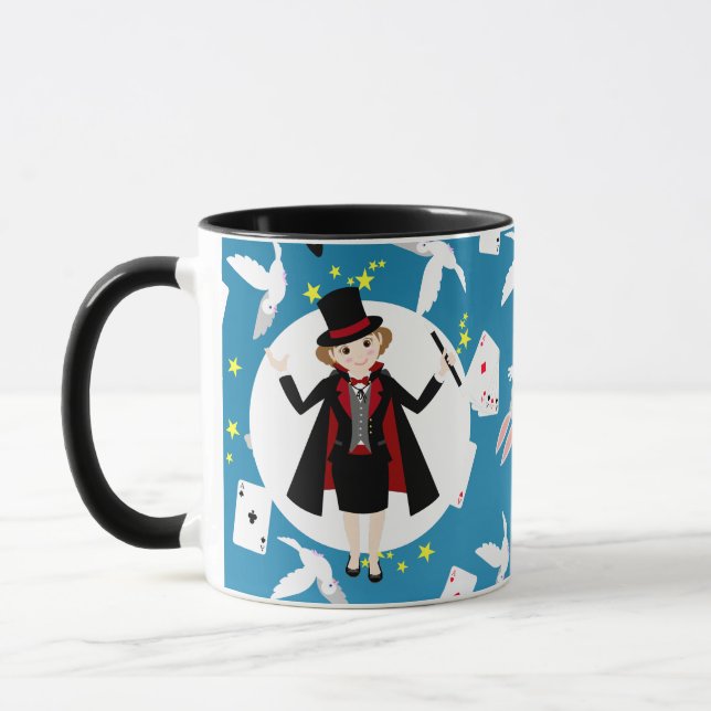 Taza Chica mago muestra fiesta de cumpleaños (Izquierda)