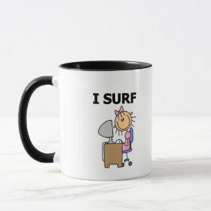 Taza Chica Me Navego Por La Web Camisetas y Regalos