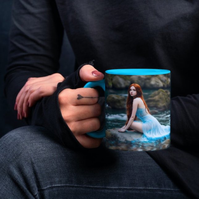 Taza chica natural agua brillante rock de verano elegan (Subido por el creador)