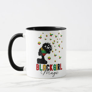 Taza Chica negro mujer afroafricana mágica