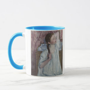 Taza Chica que arregla su pelo, 1886 (aceite en lona)