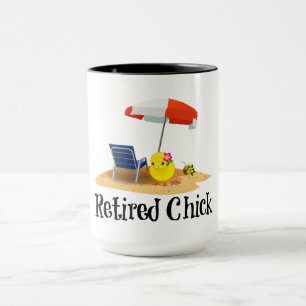 Taza Chica retirada en la playa