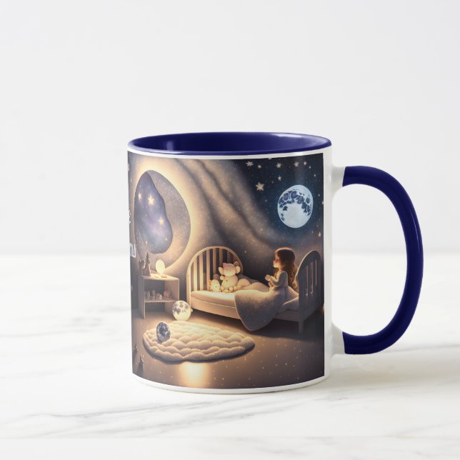 Taza Chica reza a la luz de la luna y de las estrellas (Derecha)
