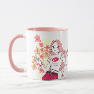 Taza Chica rosado moderno Jefe Coffee Mug