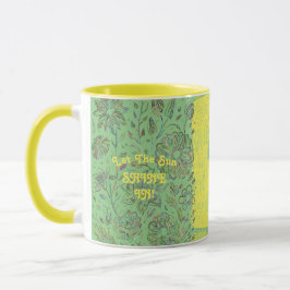 Taza Chica Sunshine Verde y Amarillo