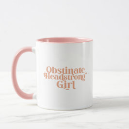 Taza Chica terca y testaruda de Jane Austen
