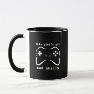 Taza Chica Tiene Mad Habilidades Video Game Controller 