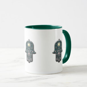 Taza chica tribal de joyas bereberes de la histórica p