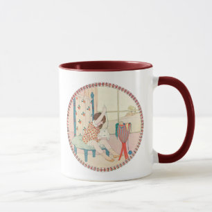 Taza Chica y costura del vintage de Willebeek Le Mair