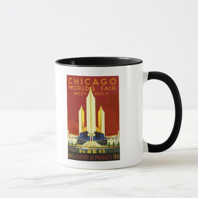 Taza Chicago exposición universal 1933 (Derecha)