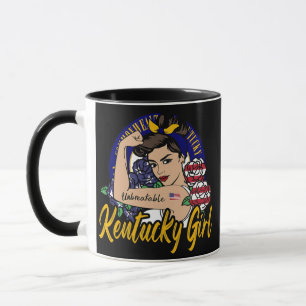 Taza Chicas de Kentucky Orgullosas de Kentucky Bandera