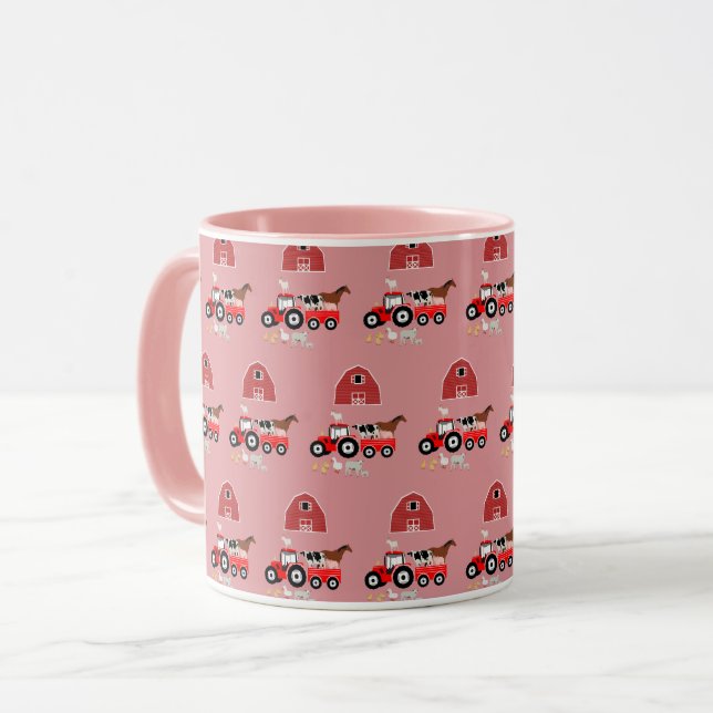 Taza Chicas del Barnyard para los animales de granja y  (Anverso izquierdo)