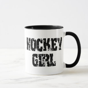 Taza Chicas del hockey del chica del hockey