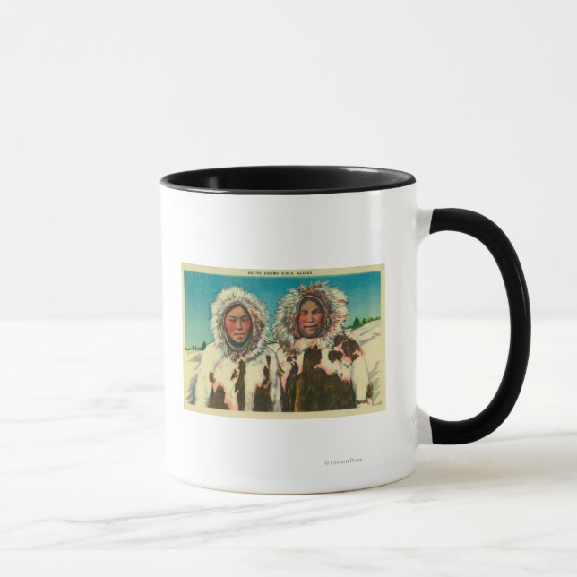 Taza Chicas esquimales nativos en el estado de Alaska (Derecha)