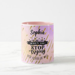 Taza Chicas Examen de éxito Mugs Citas motivacionales P