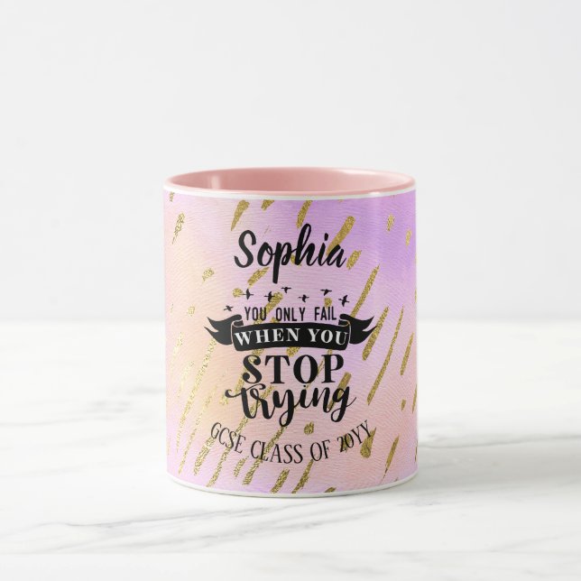 Taza Chicas Examen de éxito Mugs Citas motivacionales P (Centro)
