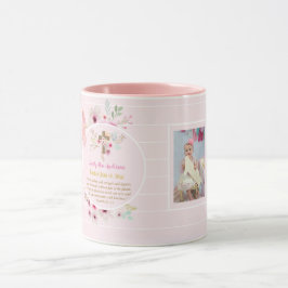Taza Chicas FOTO Baptismo Christening Gift Proverb 31:2
