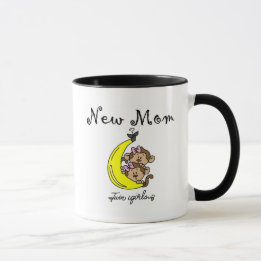 Taza Chicas gemelos camisetas y regalos de nueva mamá