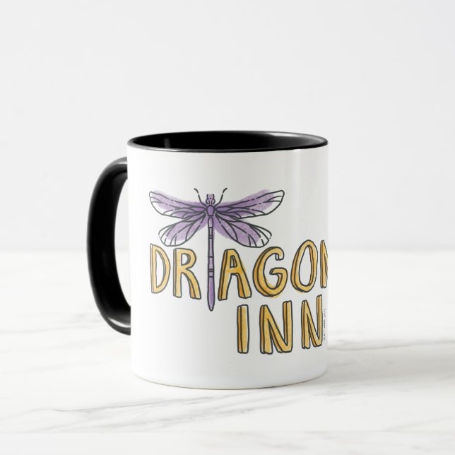 Taza Chicas Gilmore | Logo de Dragonfly Inn Watercolor (Anverso izquierdo)