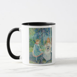 Taza Chicas jóvenes en la ventana, 1892