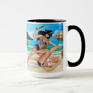 TAZA CHICAS PIRATAS ENGAÑANDO