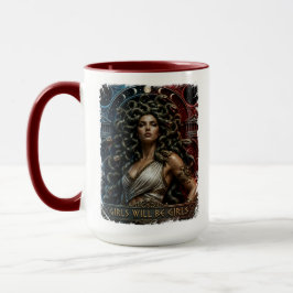 Taza Chicas Serán Chicas Arte Feminista de Medusa Diosa