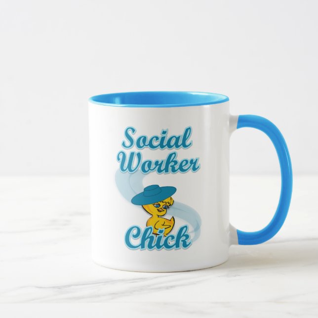 Taza Chick de trabajador social #3 (Derecha)