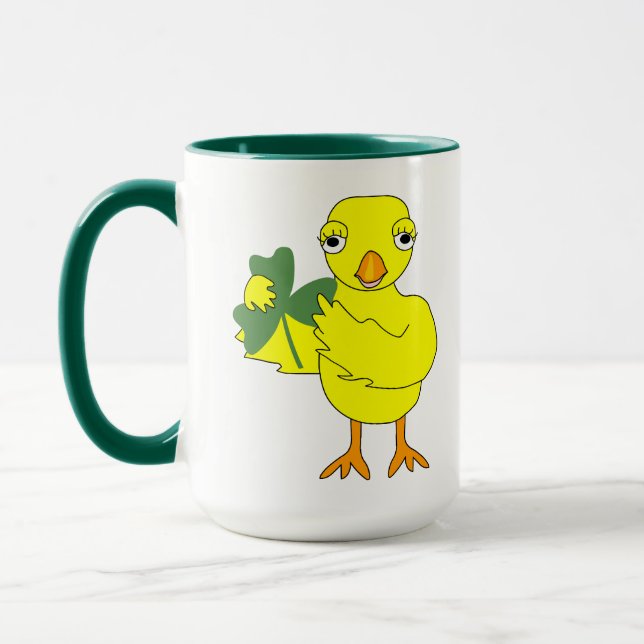 Taza Chick irlandés Shamrock (Izquierda)