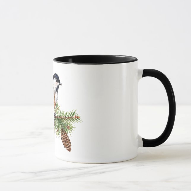 Taza Chickadee del invierno (Derecha)
