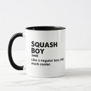 Taza Chico de Squash Definición Divertida Amante y Juga