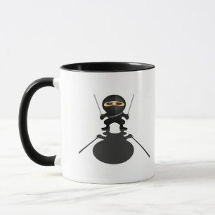 Taza Chico Ninja Lindo con Doble Katana Dibujo Anime Gu