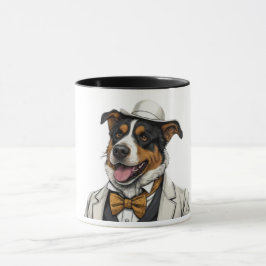 Taza Chien berger australien amusant en costume