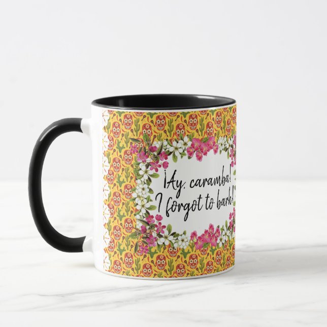 Taza CHIHUAHUA DOG CARAMBA PERSONALIZADO MEXICANO Mug (Izquierda)