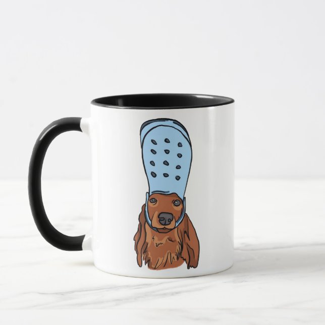 Taza Chihuahua Funny Dog Meme Wearing Crock Mug (Izquierda)