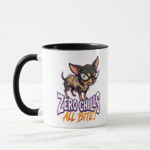 Taza Chihuahua Sarcástico Zero Frio Todo Mordisco Meme