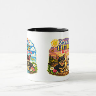 Taza Chihuahuas Disfrutan de las pequeñas cosas