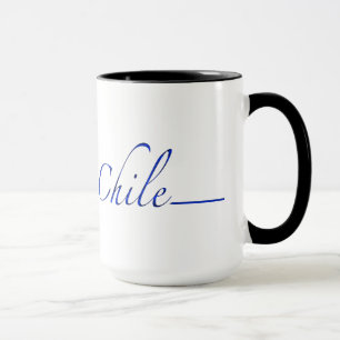 Taza Chile (escritura azul)