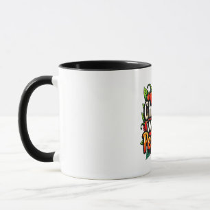Taza Chillin' con mis pimientos - gráfico de chile colo