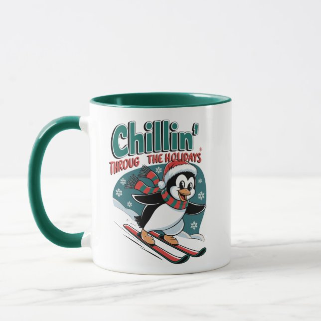 Taza Chillin’ Holiday Penguin Ski (Izquierda)